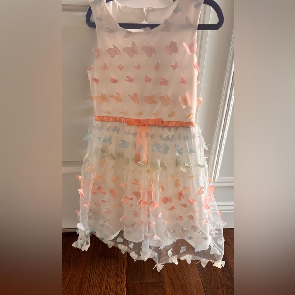 Pastel Butterfly Girl Dress